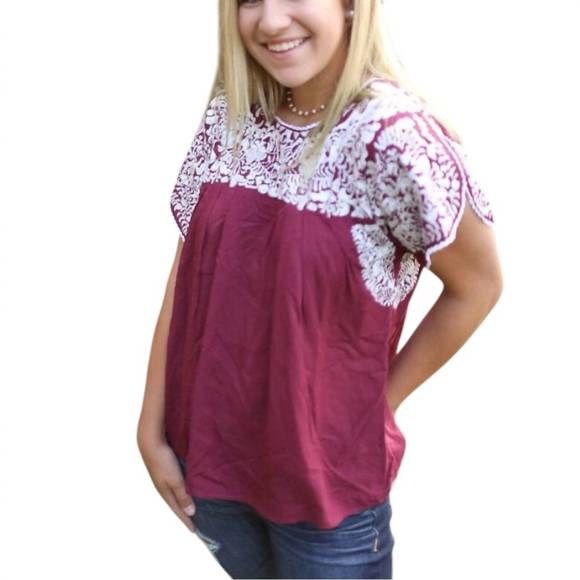 NEW BUDDYLOVE greek top in maroon - Picture 3 of 3